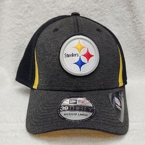 New Era 39Thirty Pittsburgh Steelers SCUBA Stretchfit Hats - New